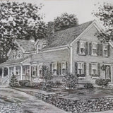 Custom Charcoal House Portrait