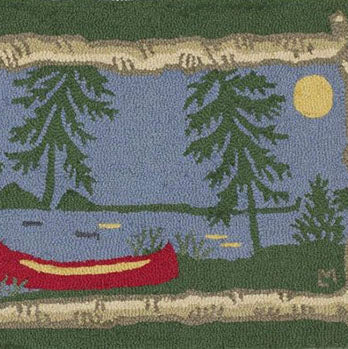 Moonlight Canoe Doormat